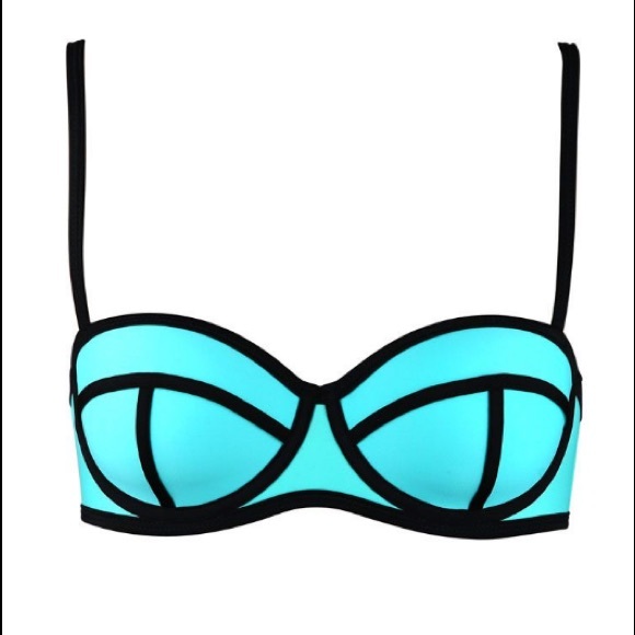 Triangl Swimwear Turquoise Top - Picture 1 of 1